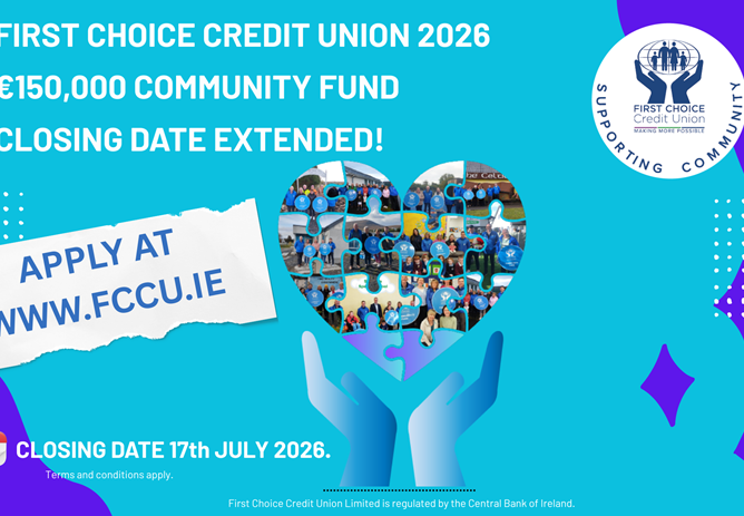 First Choice Credit Union Extends Community Fund Application Deadline to 17 July 2026